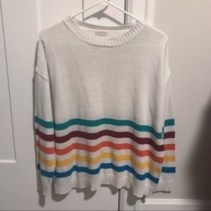 Main Strip Rainbow Stripe Sweater